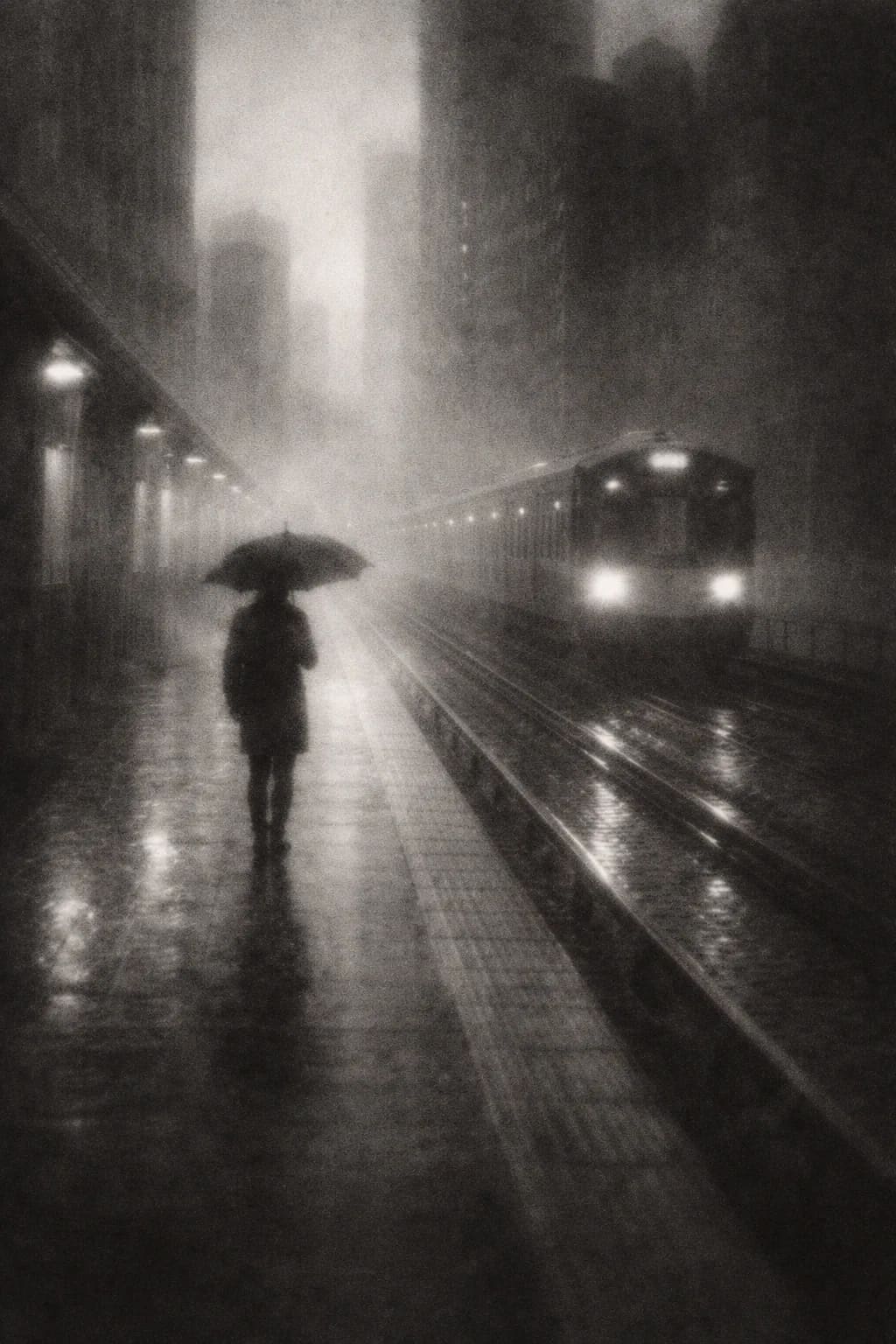 Fine art abstract urban photography, black and whit...