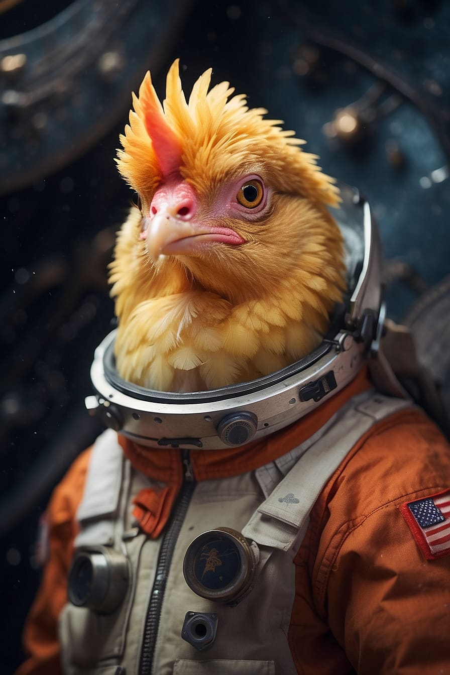 Ultra-detailed cinematic portrait of a fluffy yello...